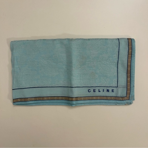 Celine Vintage Jacquard Handkerchief / Pocket Square - Picture 3 of 7